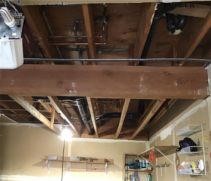 Water Damage in Garage Ceiling